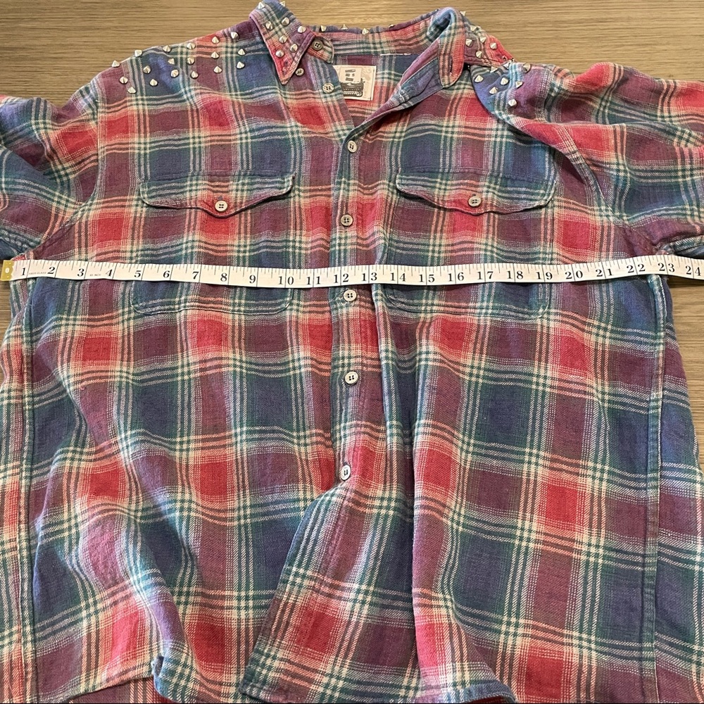 SOLD Furst of a Kind Blue Studded Button Down - Picture 10 of 11